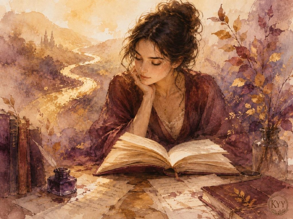 Жінка читає відкриту книгу - Дівочі щоденники Юлії Коновалової